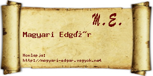 Magyari Edgár névjegykártya
